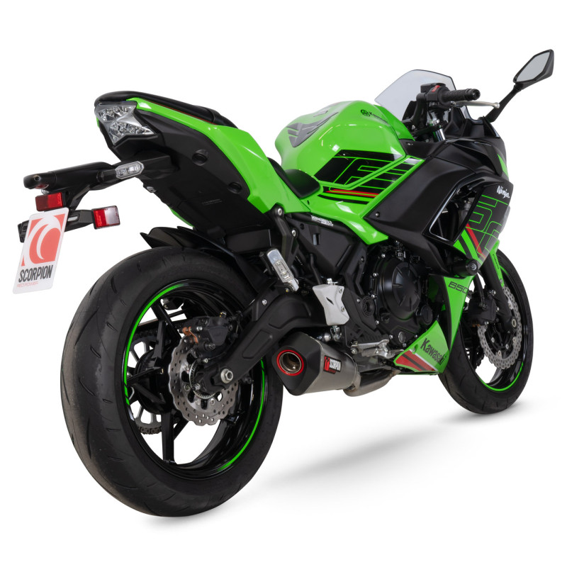 Scorpion Exhaust - Serket Taper Full System - Kawasaki Ninja 650 2023-2025 - Titanium