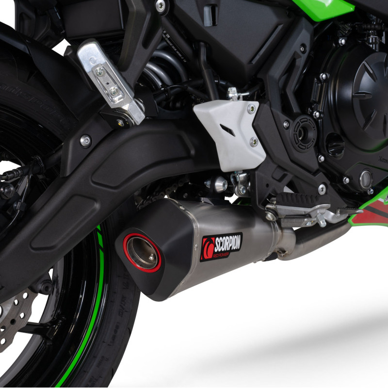 Scorpion Exhaust - Serket Taper Full System - Kawasaki Ninja 650 2023-2025 - Titanium