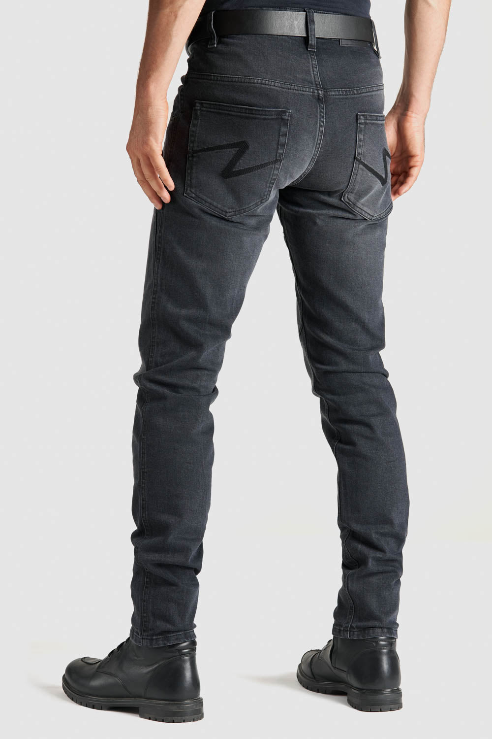 Pando Moto Robby SLIM Black Casual Jeans, Length 30