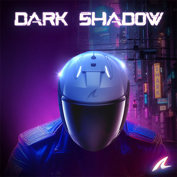 Shark Helmet - Skwal i3 Jet - DARK SHADOW EDITION - Matt Black (KMA)