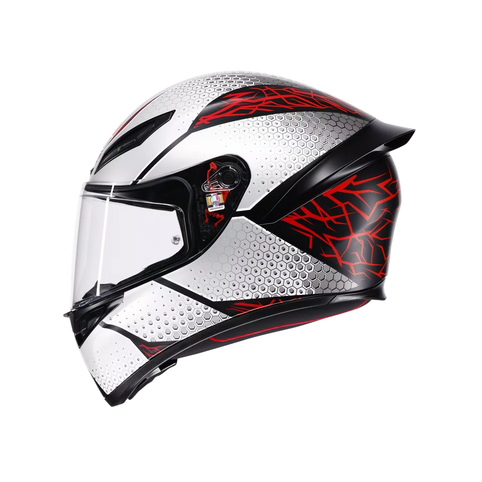 AGV Helmet - K1-S - SPEEDARMOR MATT - BLACK GREY RED