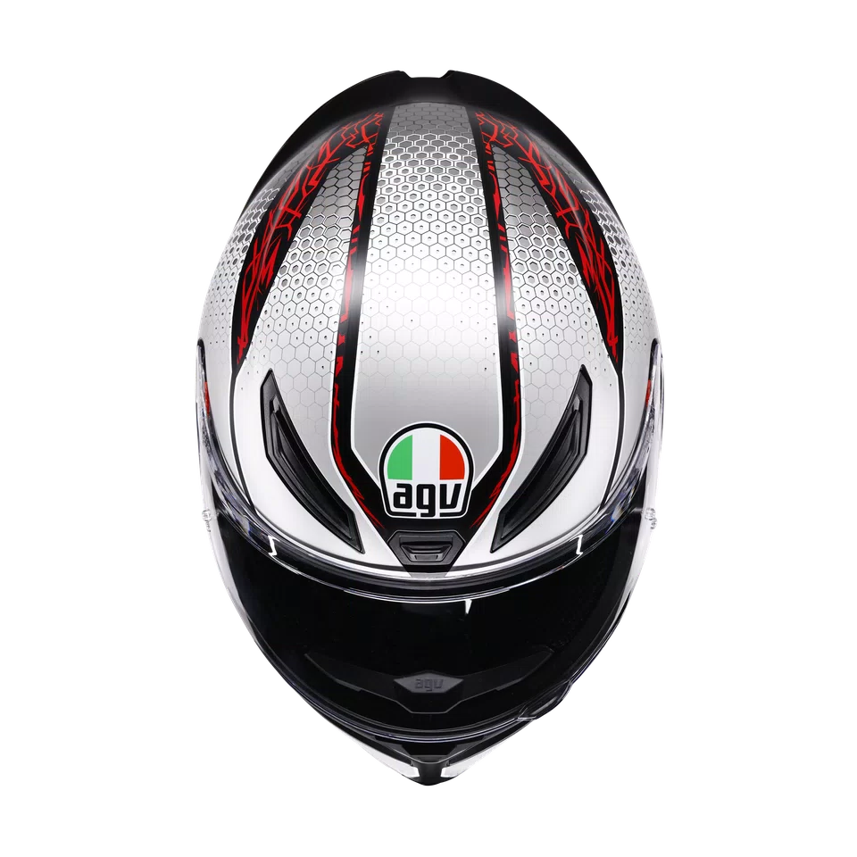 AGV Helmet - K1-S - SPEEDARMOR MATT - BLACK GREY RED
