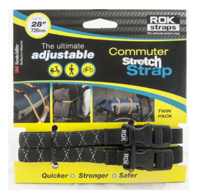 ROK Straps - Commuter - Black Reflective