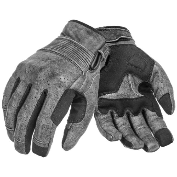 Pando Moto Gloves - Onyx - Gray