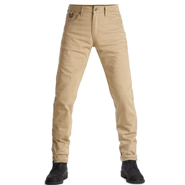 Pando Moto Robby SLIM Beige Casual Jeans, Length 32