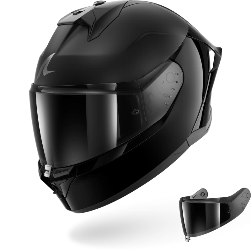 Shark Helmet - Skwal Cup - Dark Shadow - DUAL Black (BLK) - Motofever