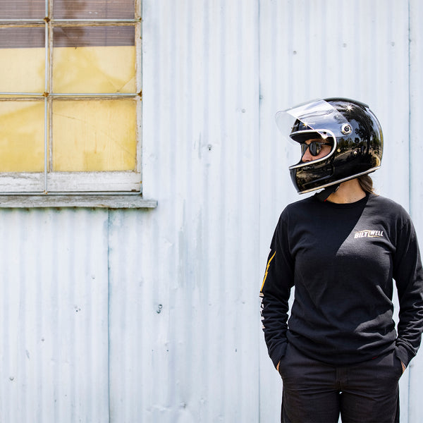 Biltwell Gringo SV Helmet - Gloss Black