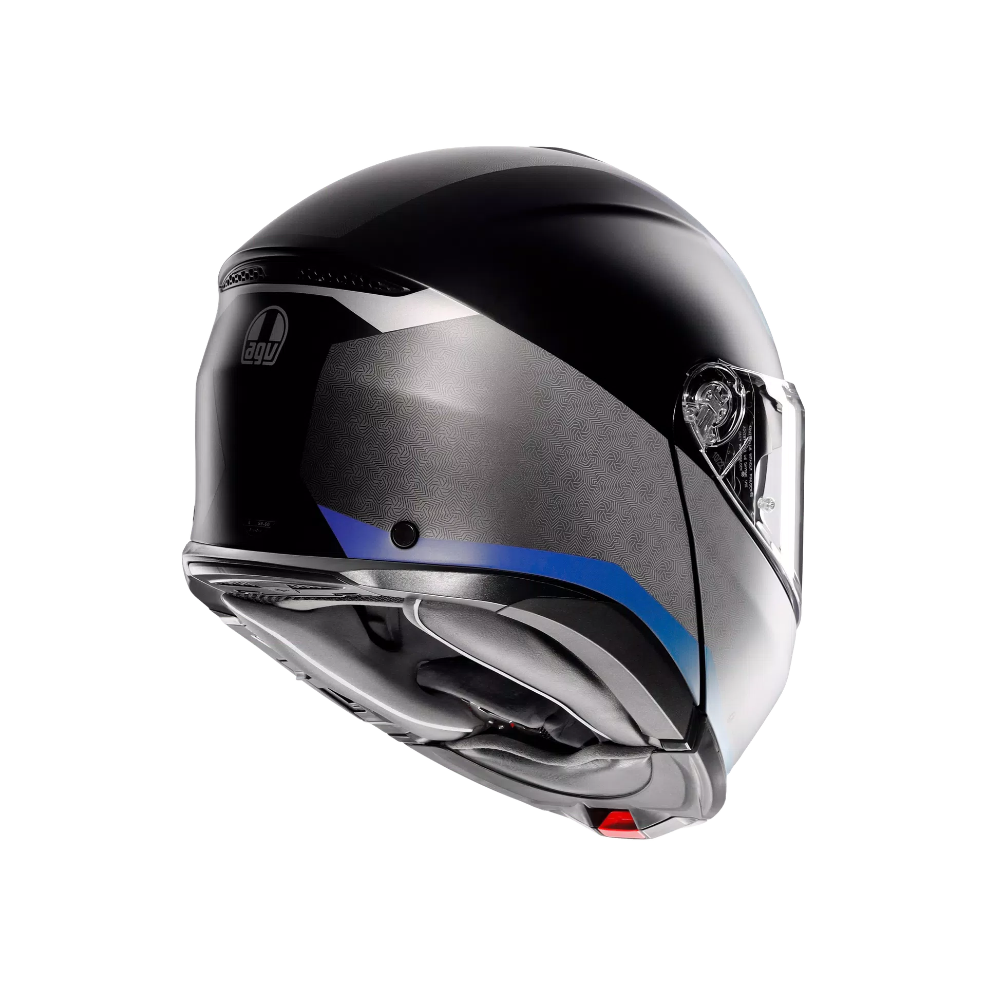 AGV Helmet - Tour Modular - Stray Matt - Black Gray Blue