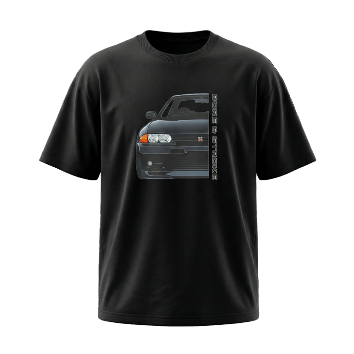 Bore & Stroke Oversize T-Shirt - JDM Icons - GTR