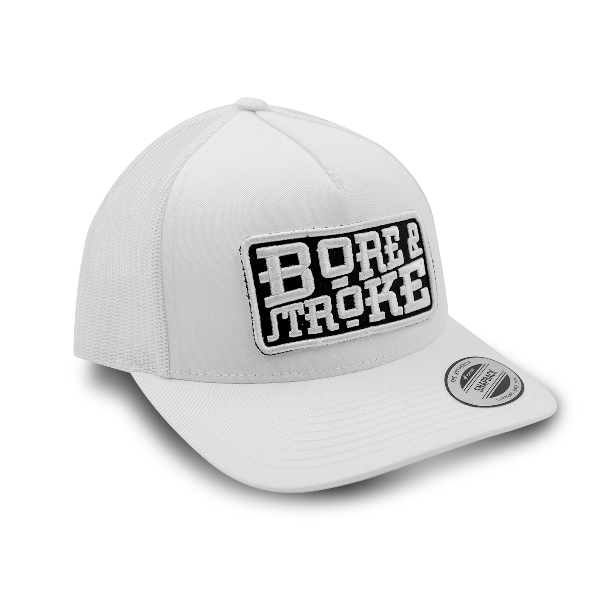 Bore & Stroke Trucker Caps - White