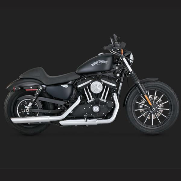 Vance & Hines PCX 3" Round Twin Slash Slip-On Mufflers For Harley Sportster 2014-2022