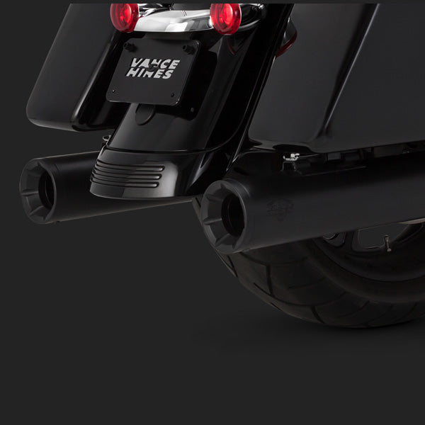 Vance & Hines 4" Eliminator Slip-On Mufflers For Harley Touring 2017-2025 - Black