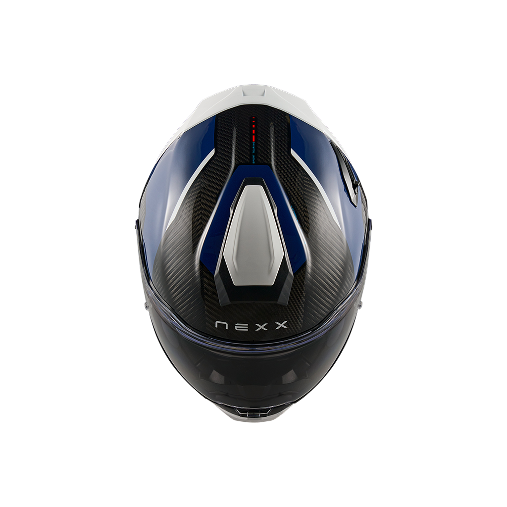 Nexx Helmet - X.TR - Rush Carbon - Blue Red