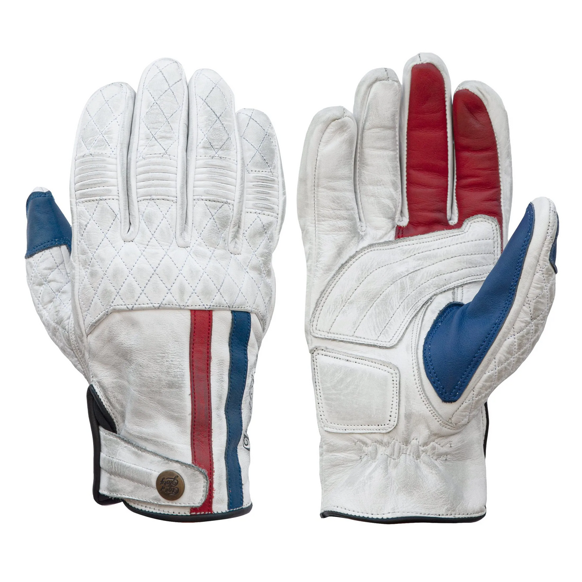 Age Of Glory Gloves - Miles Vintage - White Blue Red