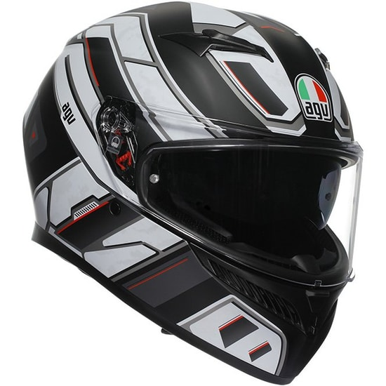 AGV Helmet - K3 - Rivia Matt - Black White