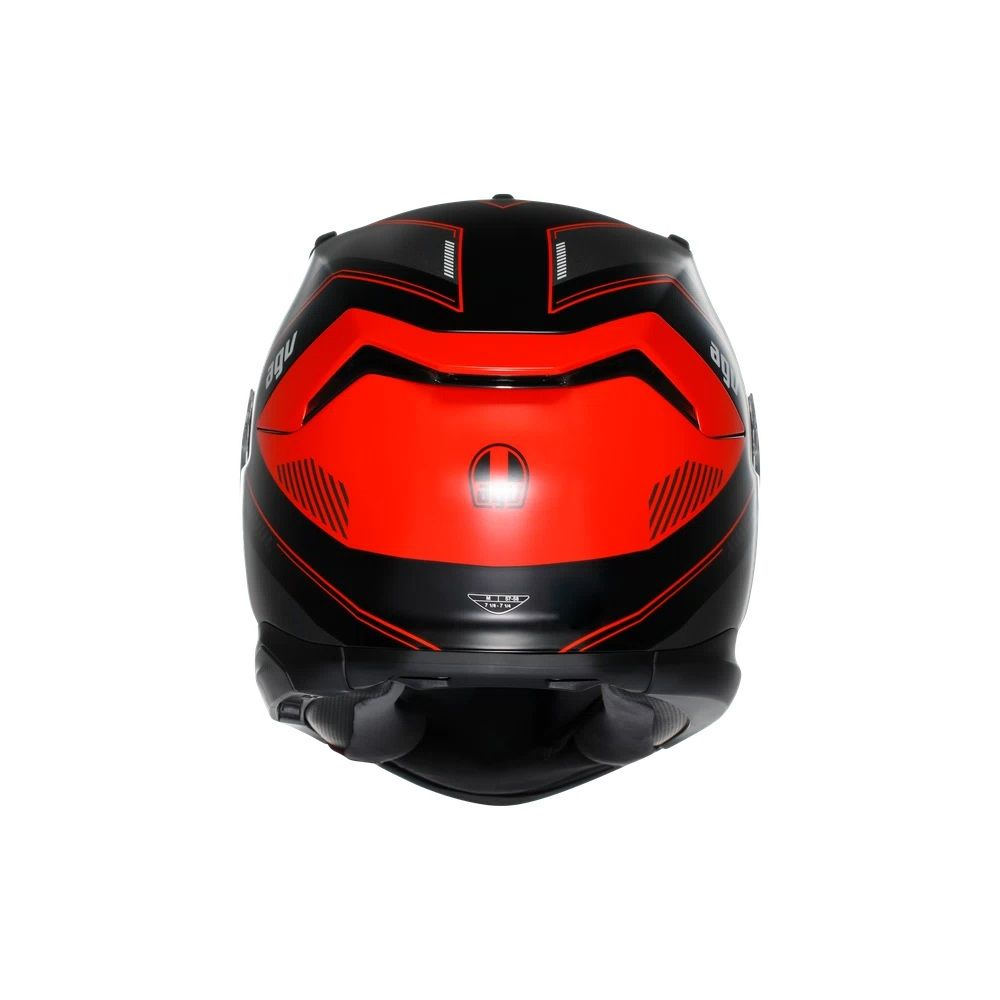 AGV Helmet - K7 - Khyber Matt - Black Red