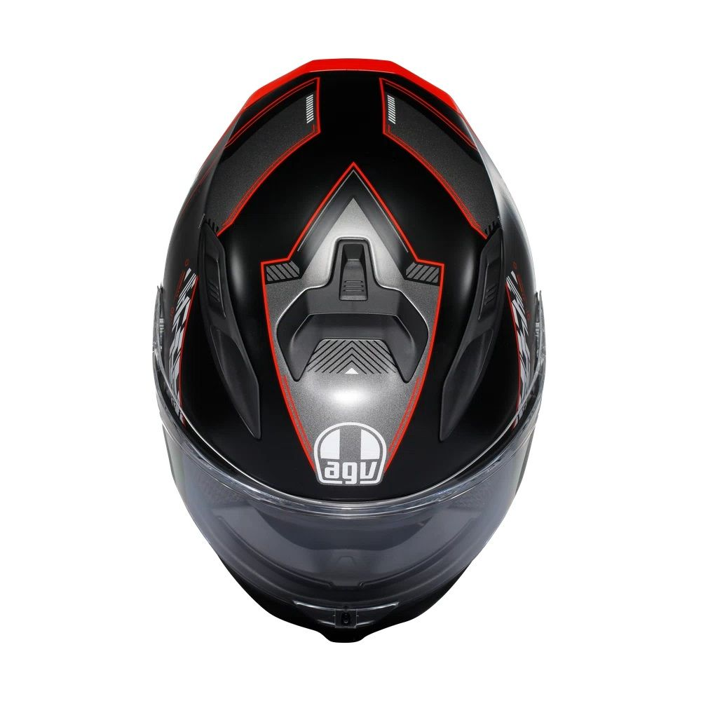 AGV Helmet - K7 - Khyber Matt - Black Red