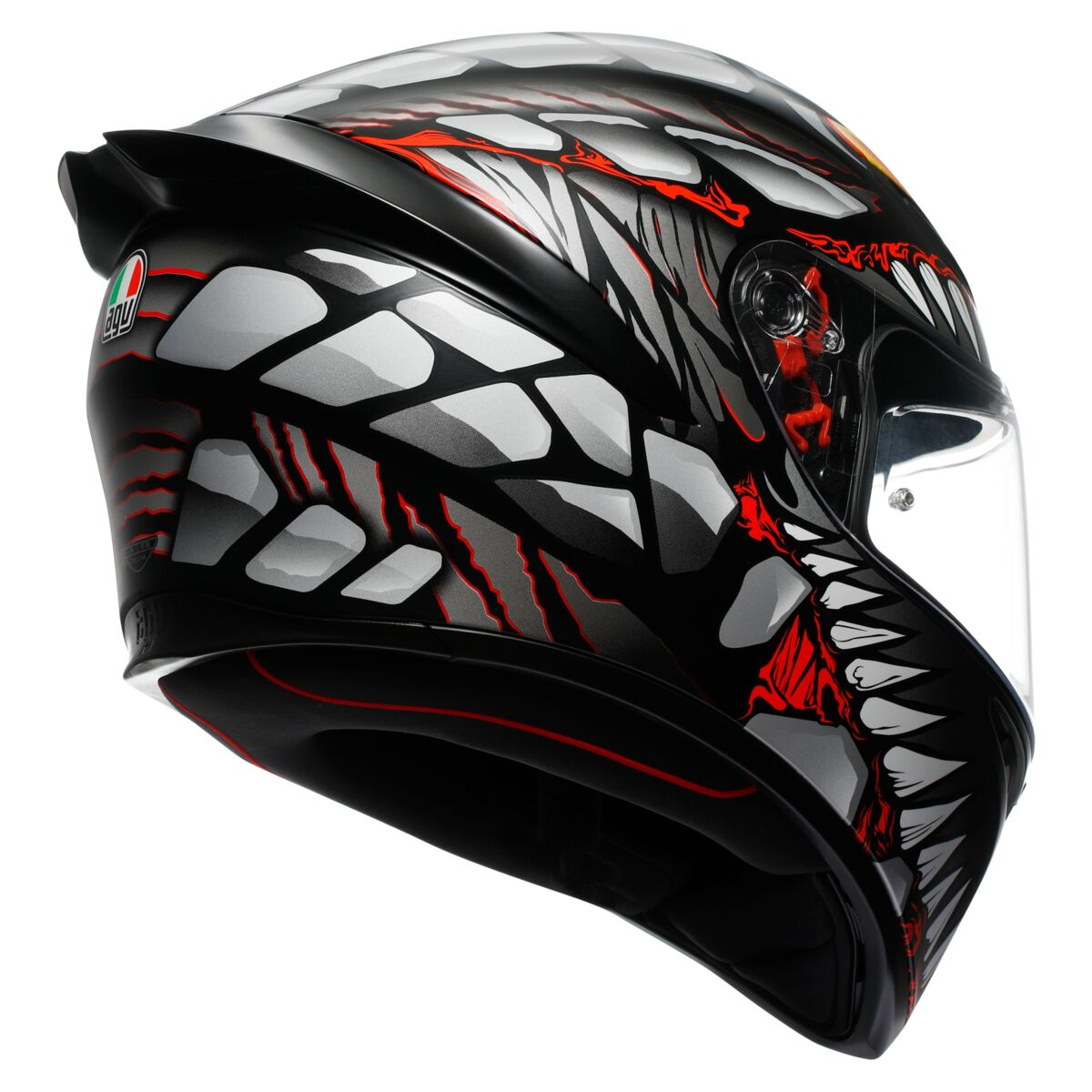 AGV K1-S Lyzard Helmet - Black Gray Red