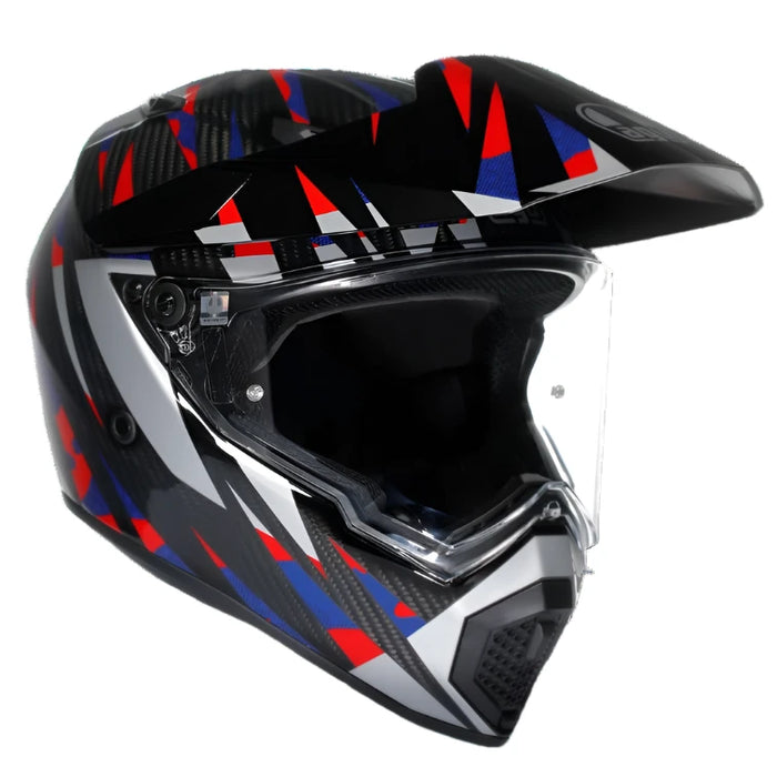 AGV AX9 Steppa Carbon Helmet - Red Blue