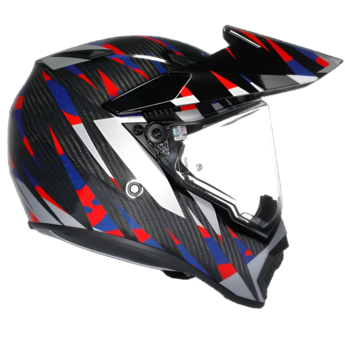 AGV AX9 Steppa Carbon Helmet - Red Blue