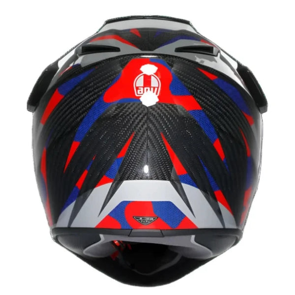AGV AX9 Steppa Carbon Helmet - Red Blue