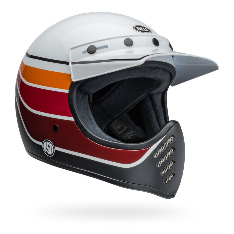 Bell Helmet - MOTO 3 - RSD Saddleback Satin/Gloss - White Black