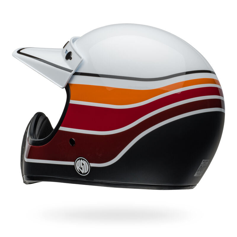 Bell Helmet - MOTO 3 - RSD Saddleback Satin/Gloss - White Black
