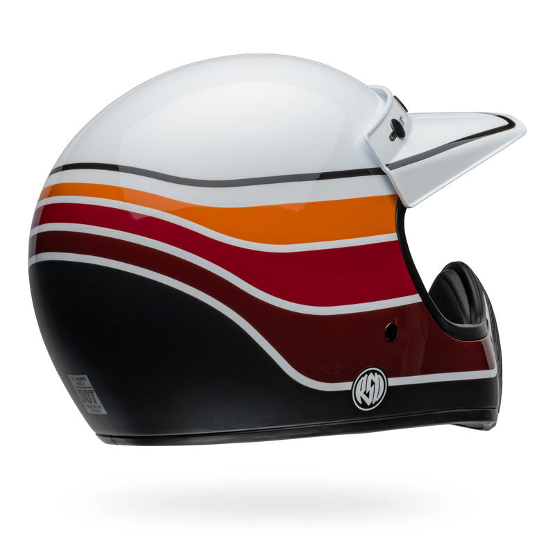 Bell Helmet - MOTO 3 - RSD Saddleback Satin/Gloss - White Black