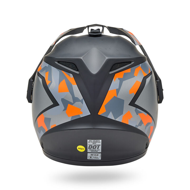Bell Helmet - MX-9 Adventure MIPS - Mesa Matt - Black Orange Camo