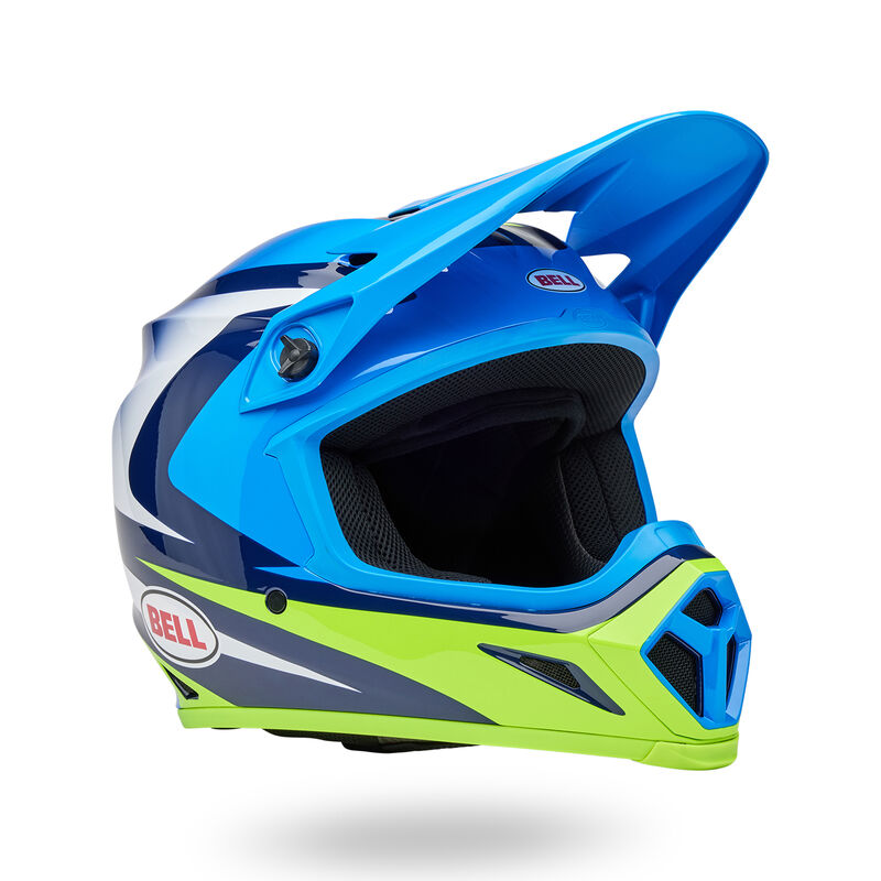 Bell Helmet - MX-9 MIPS - Jackal - Blue Hi-Viz Yellow