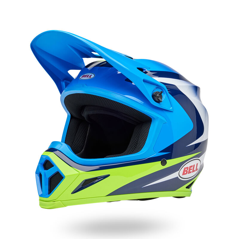 Bell Helmet - MX-9 MIPS - Jackal - Blue Hi-Viz Yellow