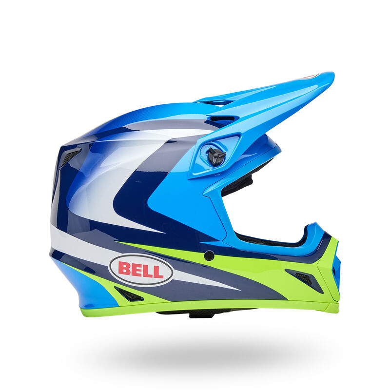 Bell Helmet - MX-9 MIPS - Jackal - Blue Hi-Viz Yellow