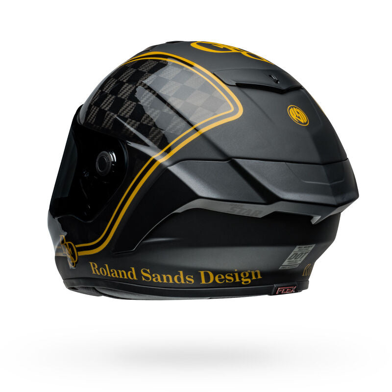 Bell Helmet - Race Star DLX Flex - RSD Player Matt / Gloss - Black Gold
