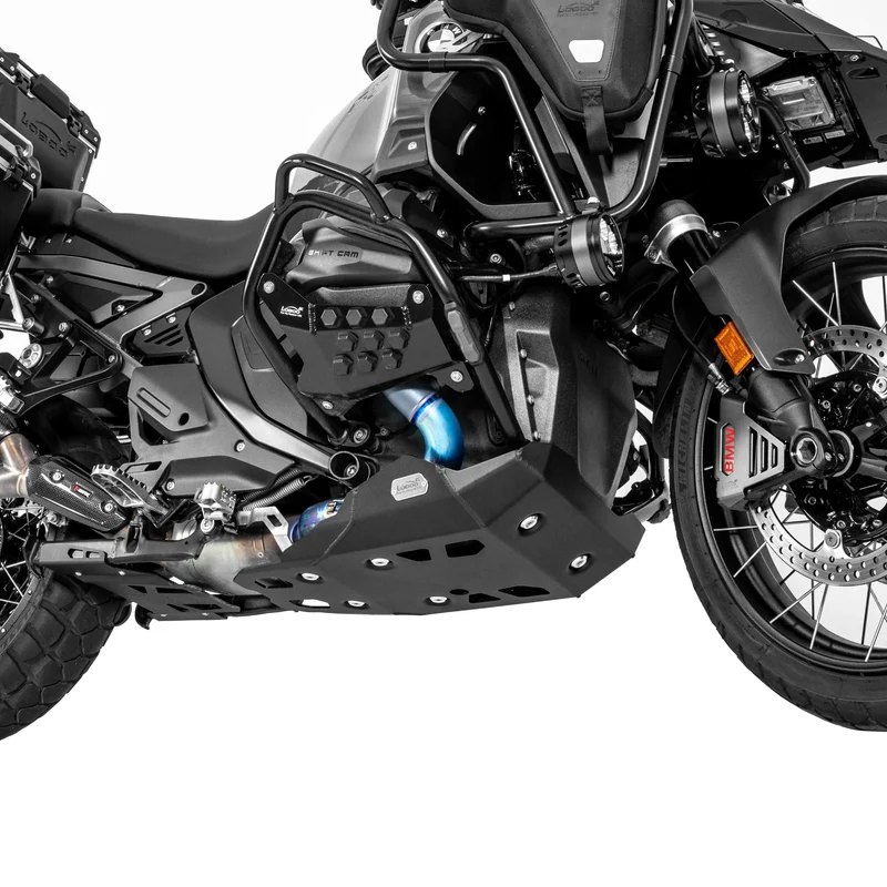 Loboo Aluminum Skid Plate Engine Guard for BMW R1300GS/GSA/RT - No-Drill | 4mm Alloy Bash Plate (CHB151BK)