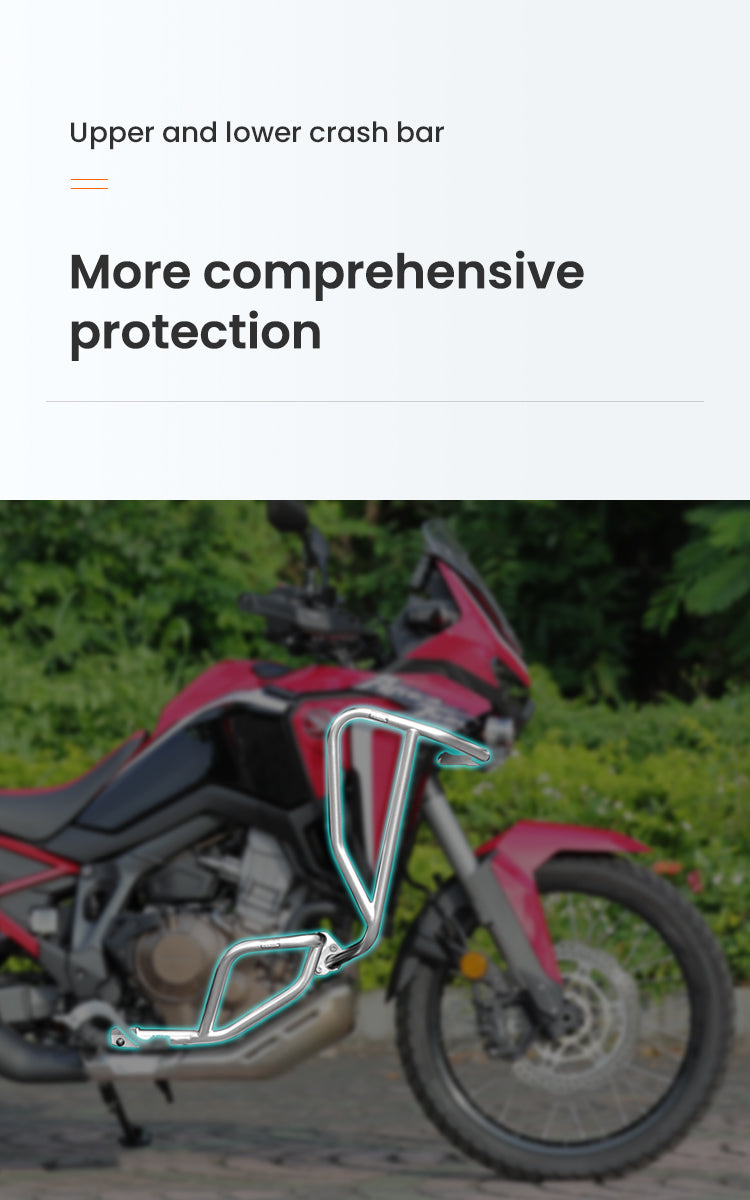 Loboo HONDA CRF1100L Crash Bar - Full Set - Silver (CHG321SX)