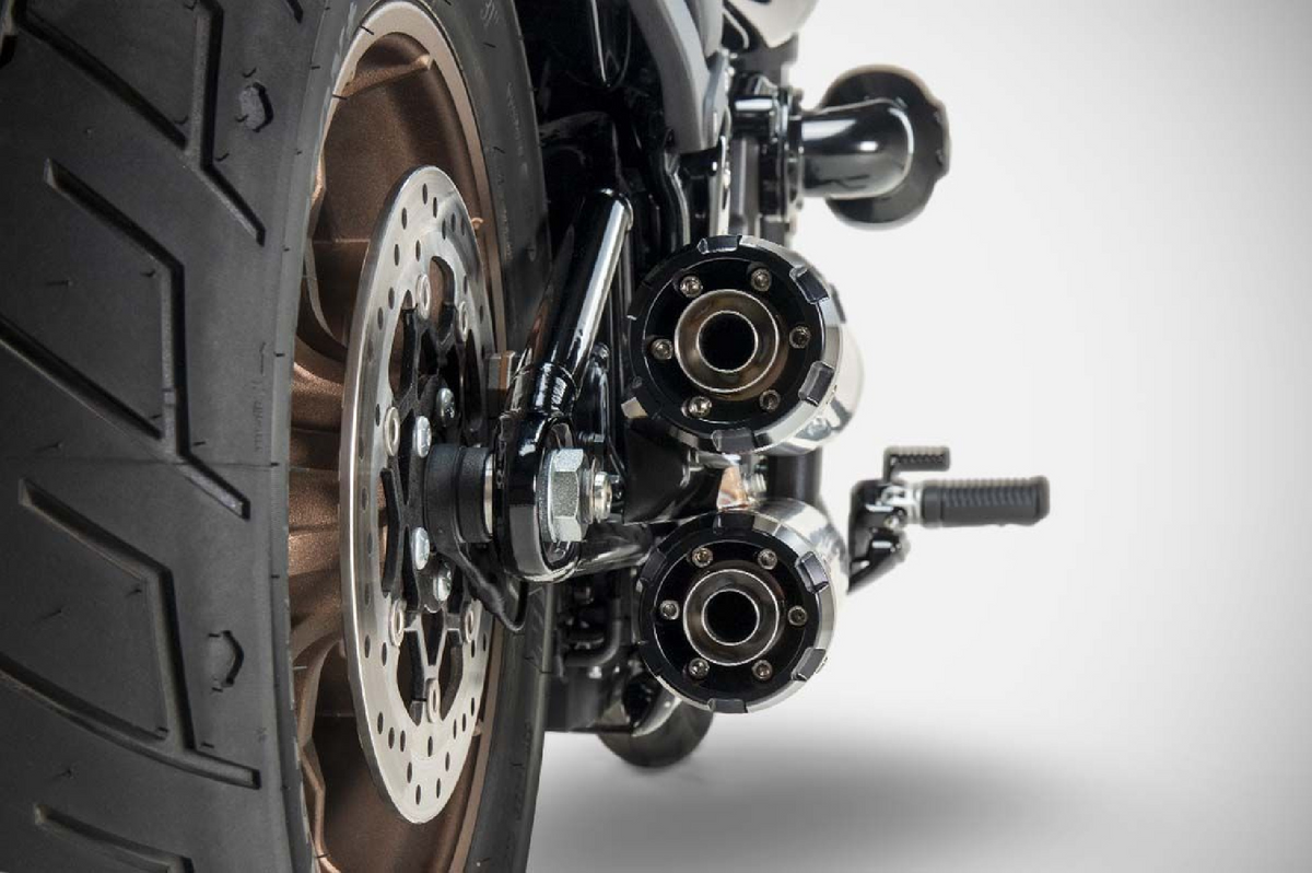 Zard Exhaust - Slip-Ons - OVERLAPPED - HD Softail Fatboy / Breakout (2017+) (Racing) - Stainless Steel - Polished