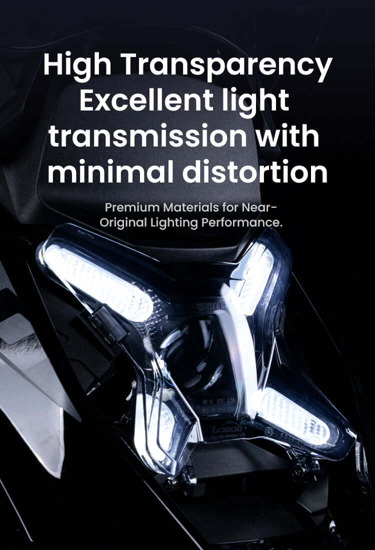 Loboo Headlight Protective Cover - BMW R1300 GS - Transparent