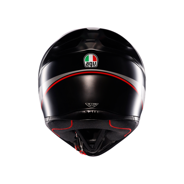 AGV Helmet - K1-S - Lap Matt - Black Grey Red