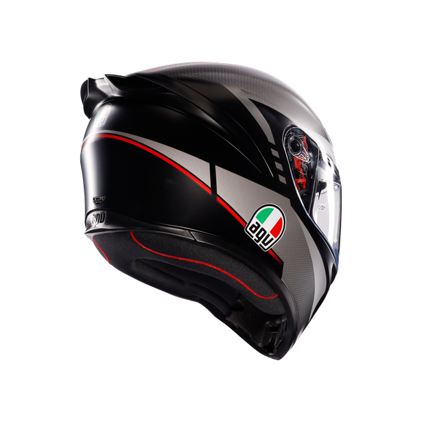 AGV Helmet - K1-S - Lap Matt - Black Grey Red