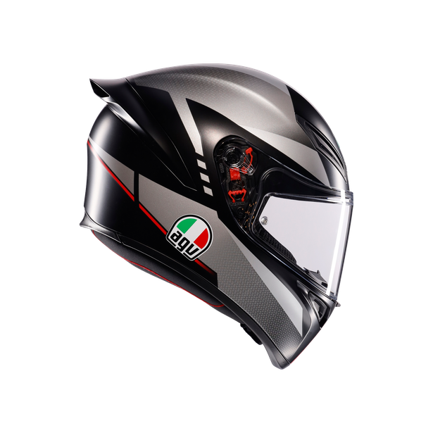 AGV Helmet - K1-S - Lap Matt - Black Grey Red