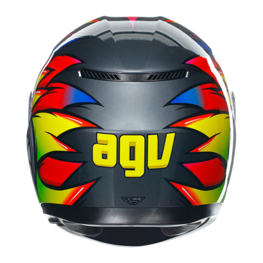 AGV K3 Birdy 2.0 Helmet - Grey Yellow Red
