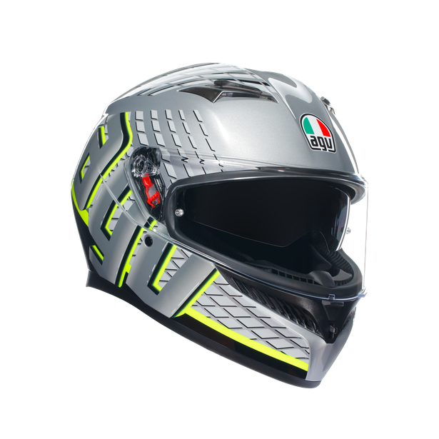 AGV K3 Fortify Helmet - Gray Black Yellow