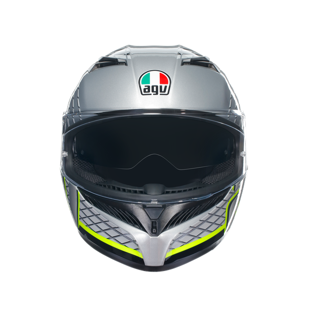 AGV K3 Fortify Helmet - Gray Black Yellow