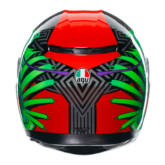 AGV K3 KAMALEON Helmet - Black Red Green