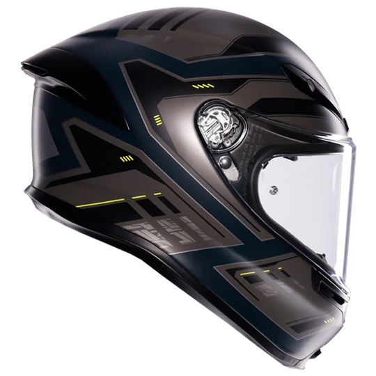 AGV Helmet - K6-S - Enhance Matt - Gray Yellow Fluo
