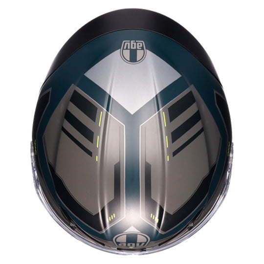 AGV Helmet - K6-S - Enhance Matt - Gray Yellow Fluo