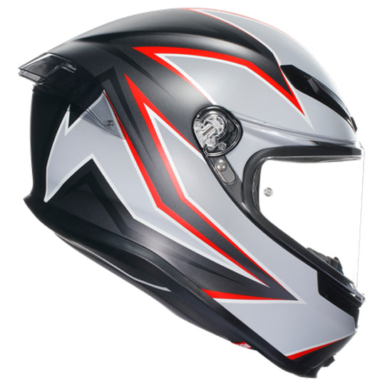 AGV K6-S Flash Helmet - Black Gray Red