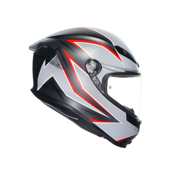 AGV K6-S Flash Helmet - Black Gray Red