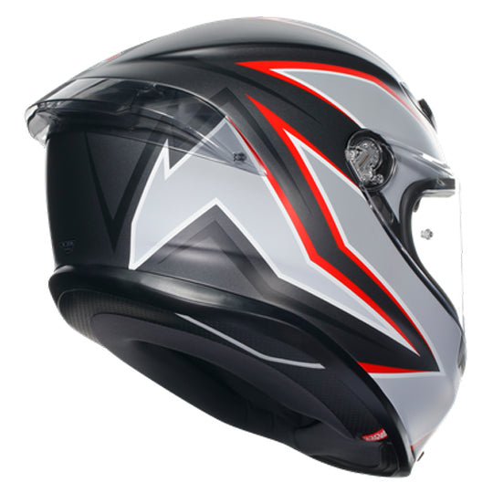 AGV K6-S Flash Helmet - Black Gray Red