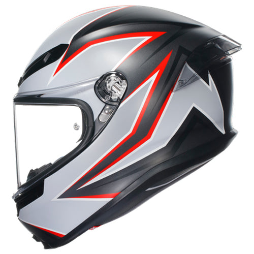 AGV K6-S Flash Helmet - Black Gray Red